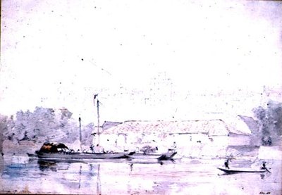 Castillo de Windsor desde el río, 1802 de John Constable