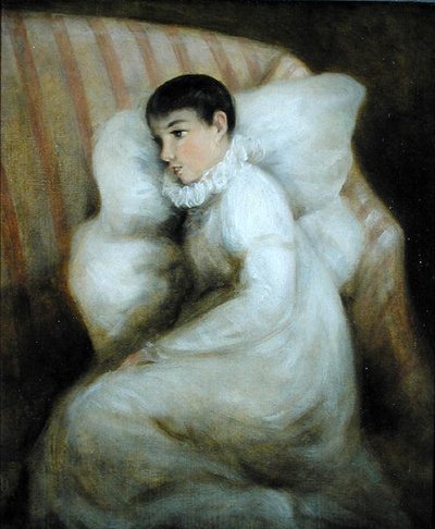 Niña Joven Descansando en un Sofá de John Constable