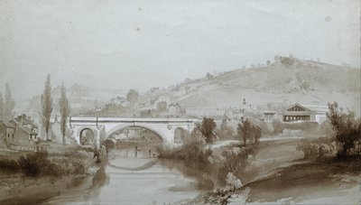 Bath. Puente de St. James de John Cooke Bourne