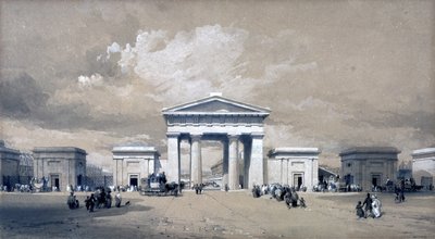 Arco de Euston, Abril de 1838 de John Cooke Bourne