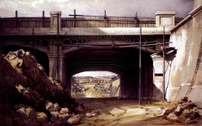 Puente de Hampstead Road de John Cooke Bourne