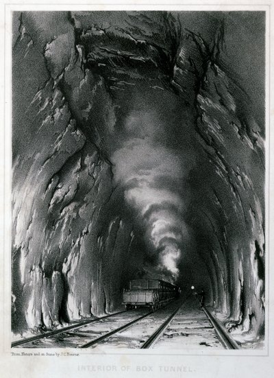 Interior del túnel de Box, 1846 de John Cooke Bourne