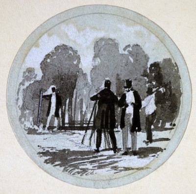 Nivelación, Ferrocarril de Londres y Birmingham, c.1838 de John Cooke Bourne