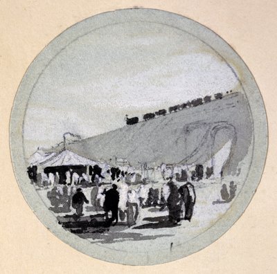 Apertura, Ferrocarril de Londres y Birmingham, c.1838 de John Cooke Bourne