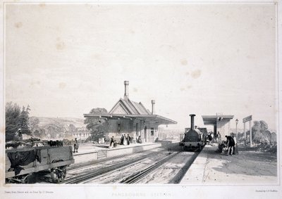 Estación de Pangbourne, 1846 de John Cooke Bourne