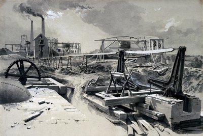 Bombas, pozo de ventilación, túnel de Kilsby, Northamptonshire, 15 de julio de 1837 de John Cooke Bourne