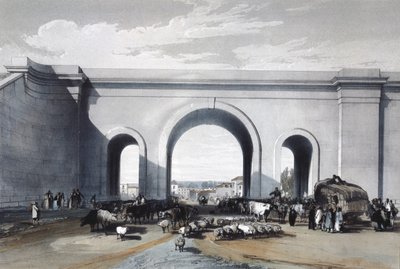 Puente ferroviario en Chippenham, Wiltshire, 1846 de John Cooke Bourne
