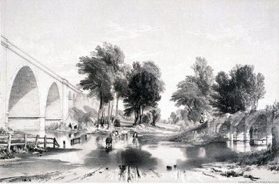 Viaducto sobre el Río Blythe, Ferrocarril de Londres y Birmingham, 1839 de John Cooke Bourne