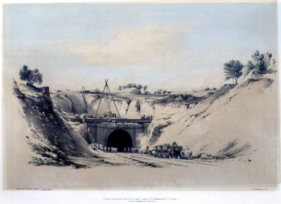 Túnel de Watford, Hertfordshire, 6 de junio de 1837 de John Cooke Bourne