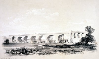 Viaducto de Wolverton, agosto de 1837 de John Cooke Bourne