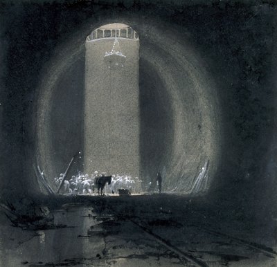 Pozo de trabajo, túnel de Kilsby, Northamptonshire, 8 de julio de 1837 de John Cooke Bourne