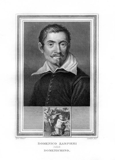 Domenichino, pintor del barroco italiano, 1825 de John Corner
