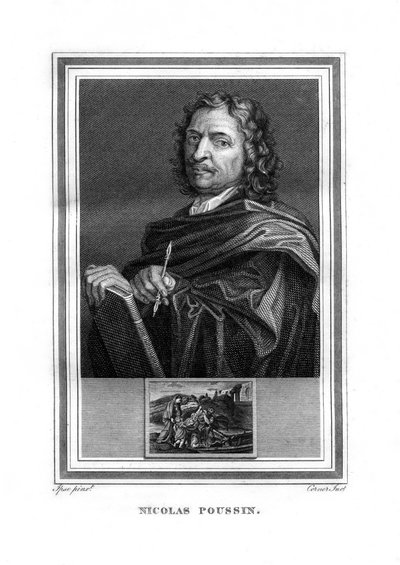 Nicolas Poussin, pintor francés, 1825 de John Corner