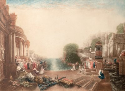 La decadencia de Cartago (mezzotinta) de John Cother Webb