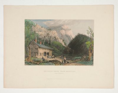 The Notch House, White Mountains, New Hampshire, ilustración para Nathaniel Parker Willis de John Cousen