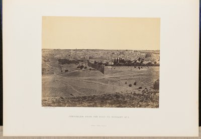 Jerusalén de camino a Betania, nº 1 de John Cramb