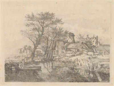Parte trasera de New Mills, Norwich de John Crome