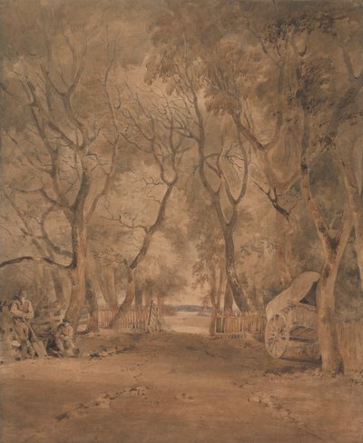 Entrada a Earlham Park, cerca de Norwich de John Crome