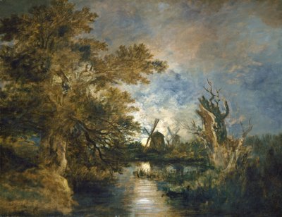 Luz de luna en el Yare, c. 1816-1817 de John Crome