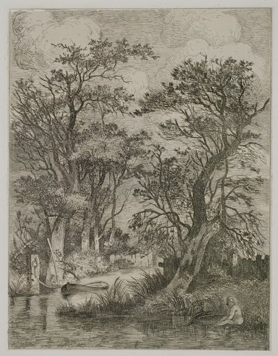 Escena del río de John Crome