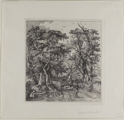 Escena de carretera, Heathersett de John Crome