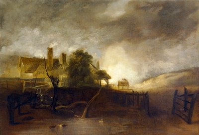 El horno de cal, c1805/06 (óleo sobre lienzo) de John Crome