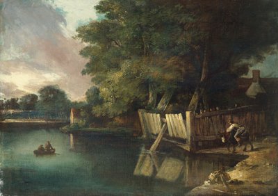 Watering Place, Heigham (óleo sobre lienzo) de John Crome