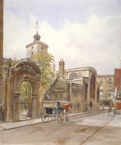 Iglesia de San Olave, Hart Street, Ciudad de Londres, 1883 de John Crowther