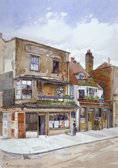 Esquina de Cheyne Walk y Lawrence Street, Chelsea, Londres, 1883 de John Crowther