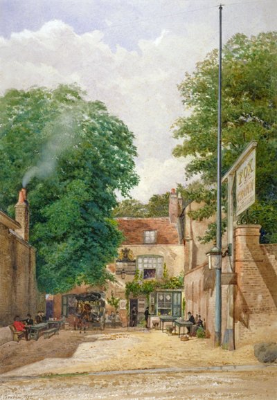 Casa Pública Fox and Crown, Highgate, Londres, 1892 de John Crowther