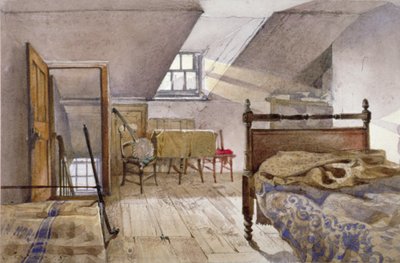Vista interior de la prisión de Marshalsea, Borough High Street, Southwark, Londres de John Crowther