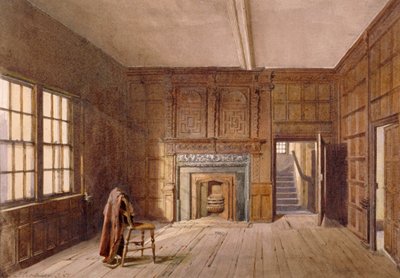 Vista interior de la habitación de Sir John Spencer en Canonbury House, Islington, Londres, 1887 de John Crowther