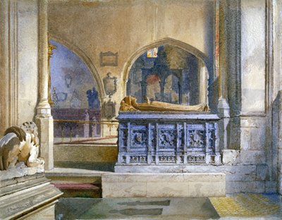 Monumento de Lord y Lady Crosby en la Iglesia de St Helen, Bishopsgate, Ciudad de Londres de John Crowther