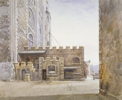 Oficina de Artillería en la base de la Torre Blanca, Torre de Londres, Stepney, Londres, 1883 de John Crowther