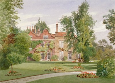 Vista lateral de Raleigh House, Brixton Hill, Lambeth, Londres, 1887 de John Crowther