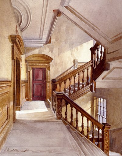 Casa de Sir Christopher Wren, Botolph Lane, Londres, 1886 de John Crowther