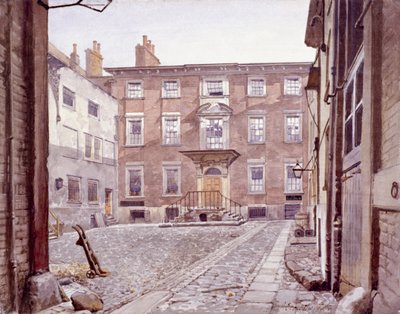 La casa de Sir Christopher Wren, Botolph Lane, Londres, 1886 de John Crowther