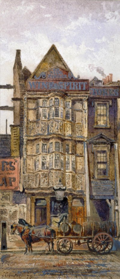 Casa de Sir Paul Pindar, Bishopsgate, Ciudad de Londres, 1879 de John Crowther
