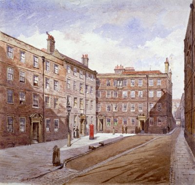 Vista de Brick Court, Middle Temple, Londres, 1882 de John Crowther