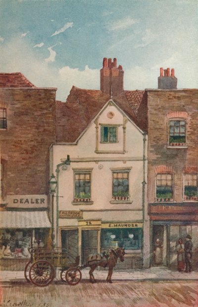 Vista del no 72 Cheyne Walk, Chelsea, Londres, 1883 de John Crowther