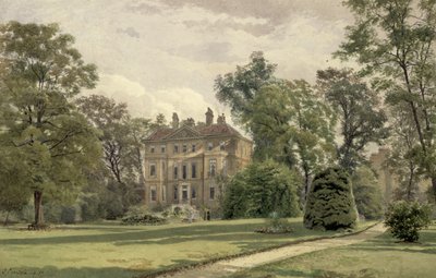 Vista del Frente del Jardín en Wandsworth Manor House, St. John