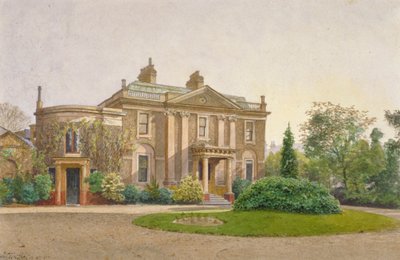 Vista del frente de Carroun House, South Lambeth Road, Lambeth, Londres, 1887 de John Crowther