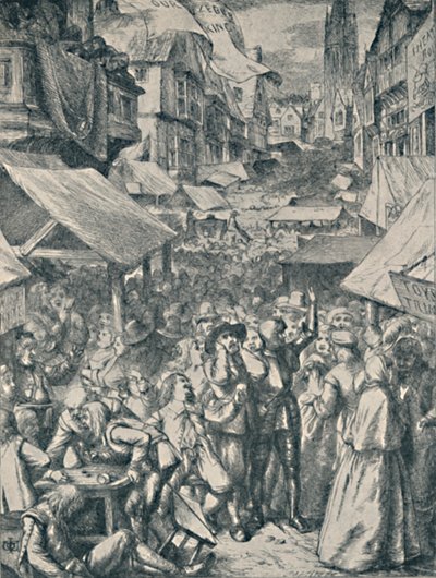 Vanity Fair. De El progreso del peregrino de John Bunyan de John Dawson Watson