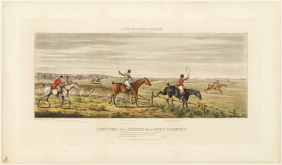 Síntomas de un Skurry, lámina tres de The Leicestershire Hunt de John Dean Paul