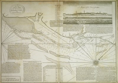 Una carta nueva y correcta de la costa marítima, desde Orfordness Lights hasta Prittlewell de John Diston
