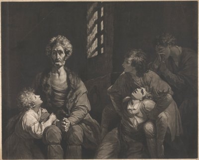 El conde Ugolino della Gherardesca y sus hijos en prisión de John Dixon