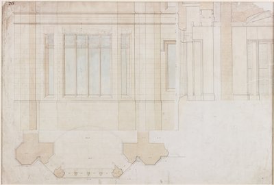 Diseño para ventana en Holme Eden de John Dobson