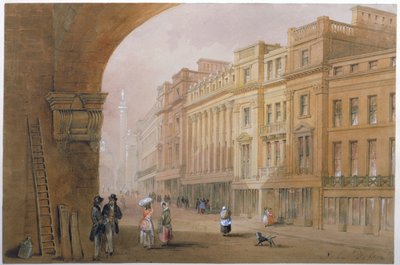 Vista de Grey Street, Newcastle upon Tyne de John Dobson