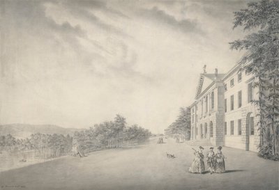 Vista este de West Wycombe House, Buckinghamshire de John Donowell