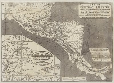 Mapa de América Central de John Dower